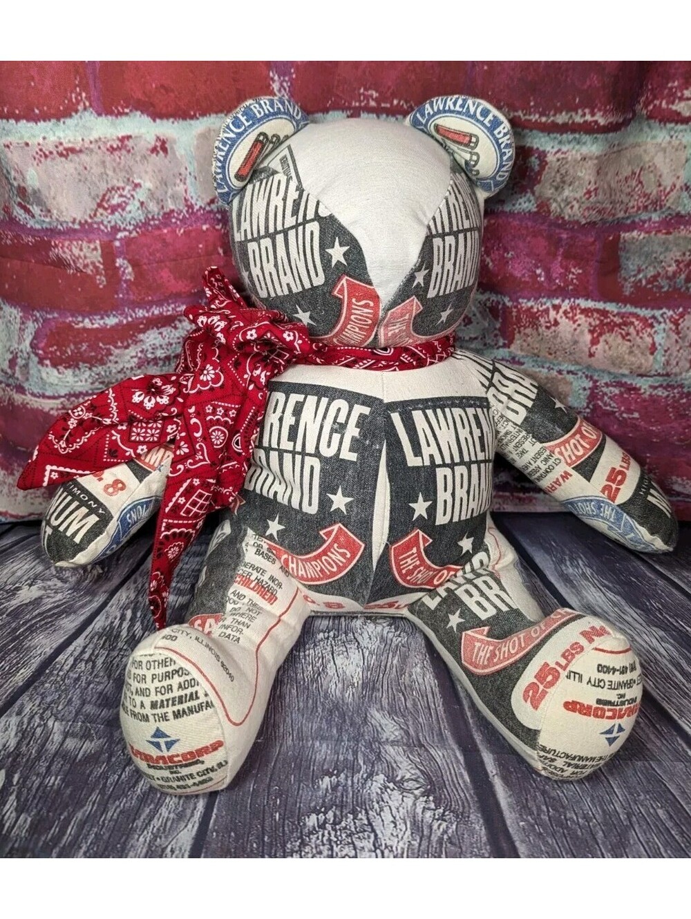 Lawrence Magnum Lead Shot Bags Custom Teddy Bear Limited Ed Hunters Fathers Gift